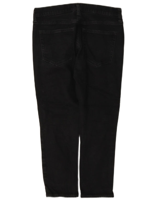 Женские укороченные джинсы Gap Girlfriend W27 L23, черный хлопок