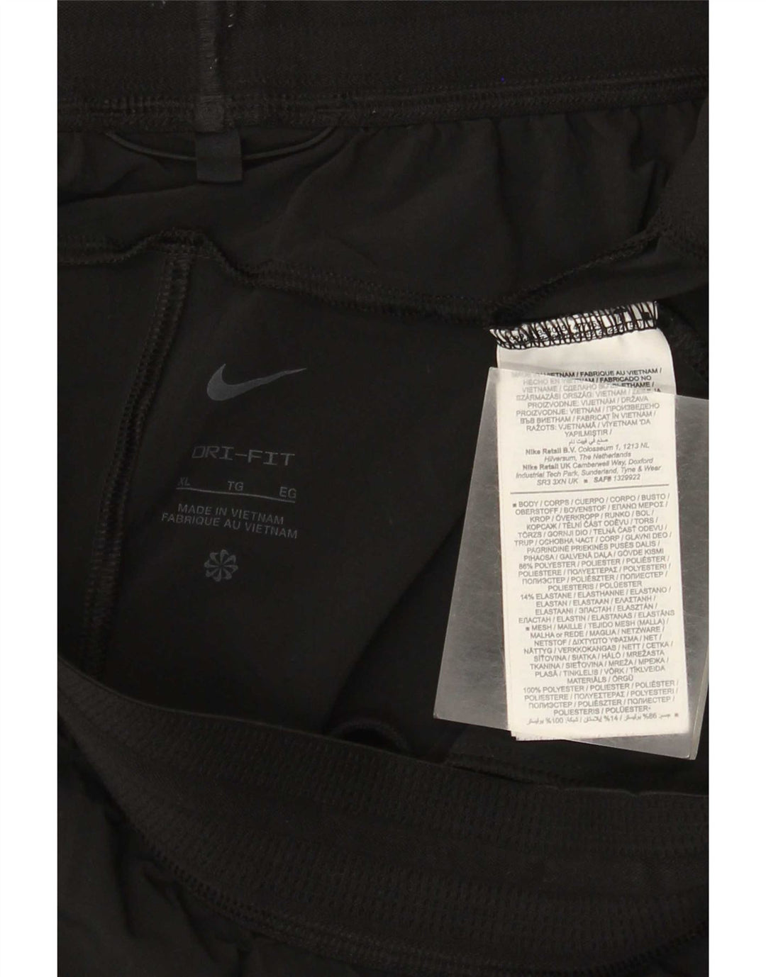 Мужские спортивные шорты Nike Dri Fit XL, черный полиэстер