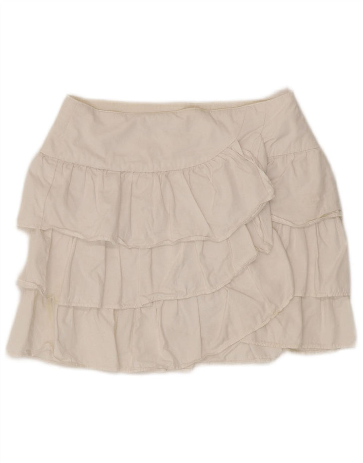 Женская многоярусная юбка Zara XS W24 белая