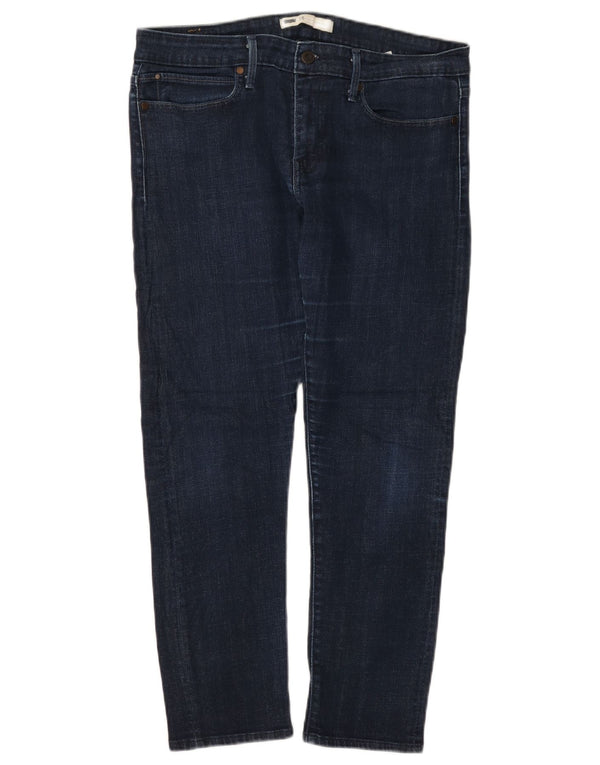 Женские узкие джинсы LEVI'S W30 L27, темно-синий хлопок