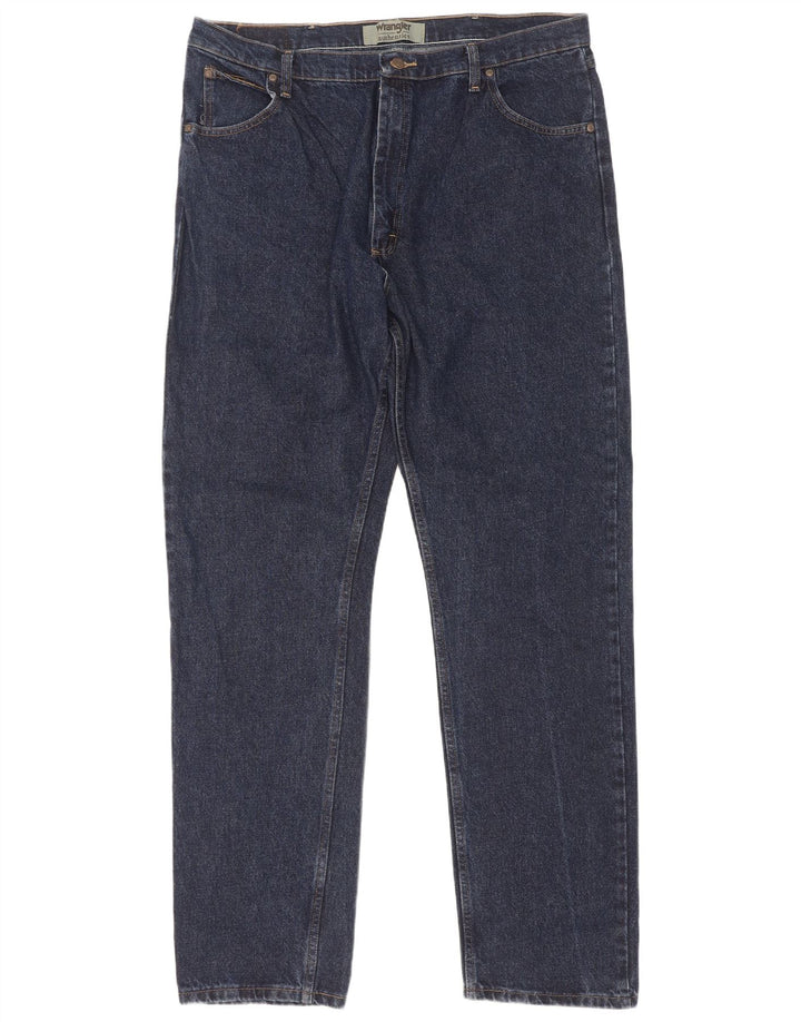Мужские прямые джинсы Wrangler W40 L36 темно-синие, хлопок