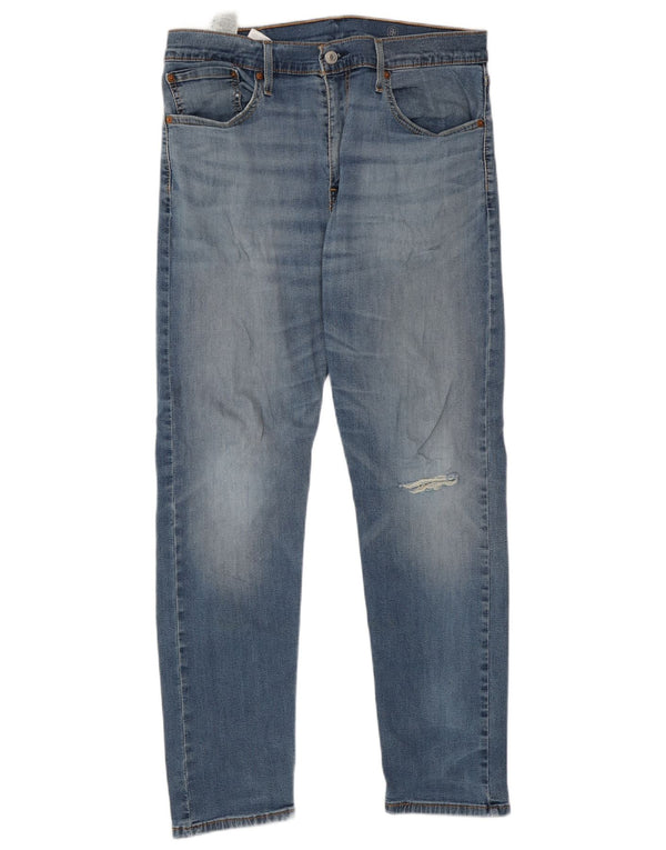 Мужские зауженные зауженные джинсы Levi's 512 W33 L30 синие, хлопок