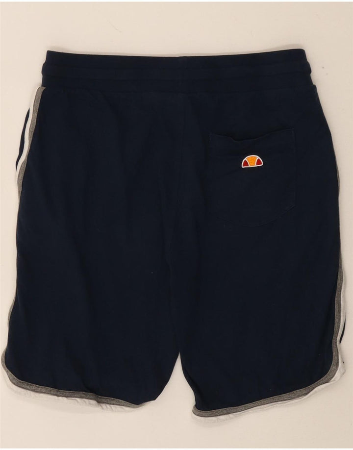 ELLESSE Мужские спортивные шорты с рисунком, маленькие, темно-синие, хлопковые