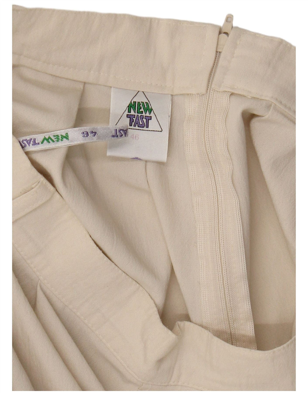 Новые женские шорты чинос с высокой талией Fast IT 46, большие W30, бежевый полиэстер