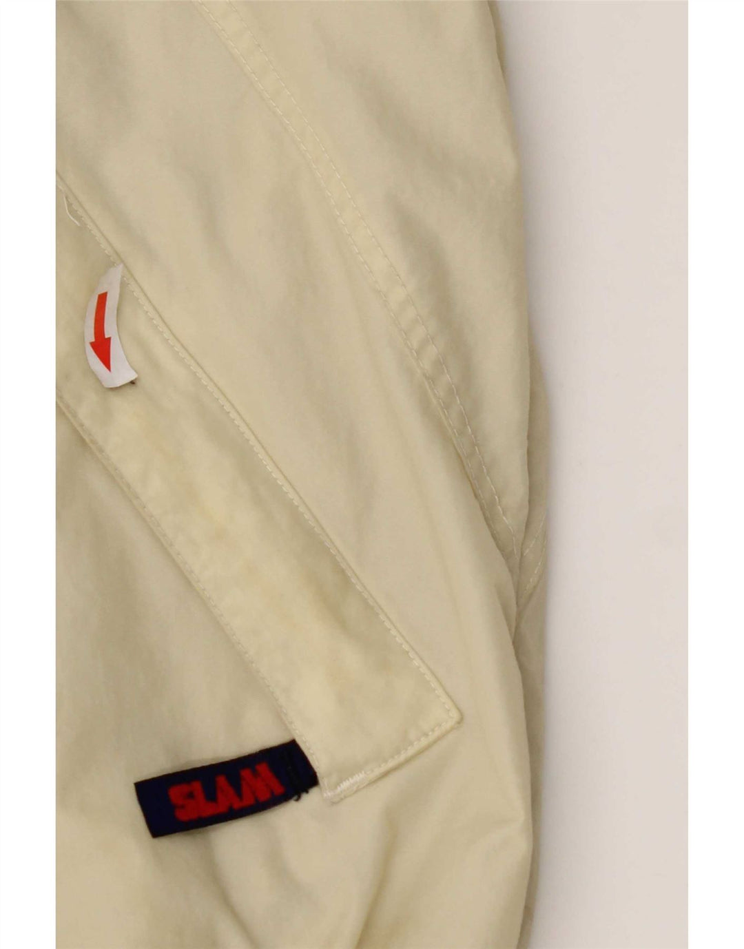 Мужская куртка-бомбер Slam с капюшоном UK 44 2XL Off White Nylon