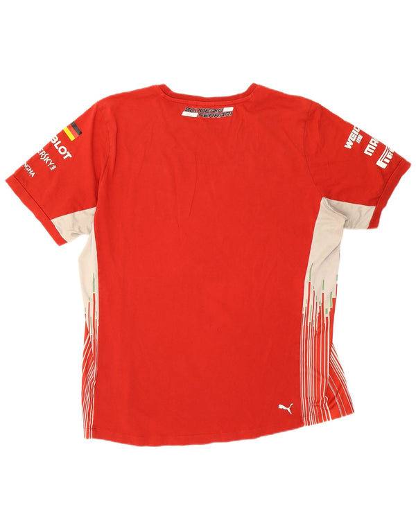 Мужская футболка с рисунком Puma Ferrari Top XL, красный хлопок