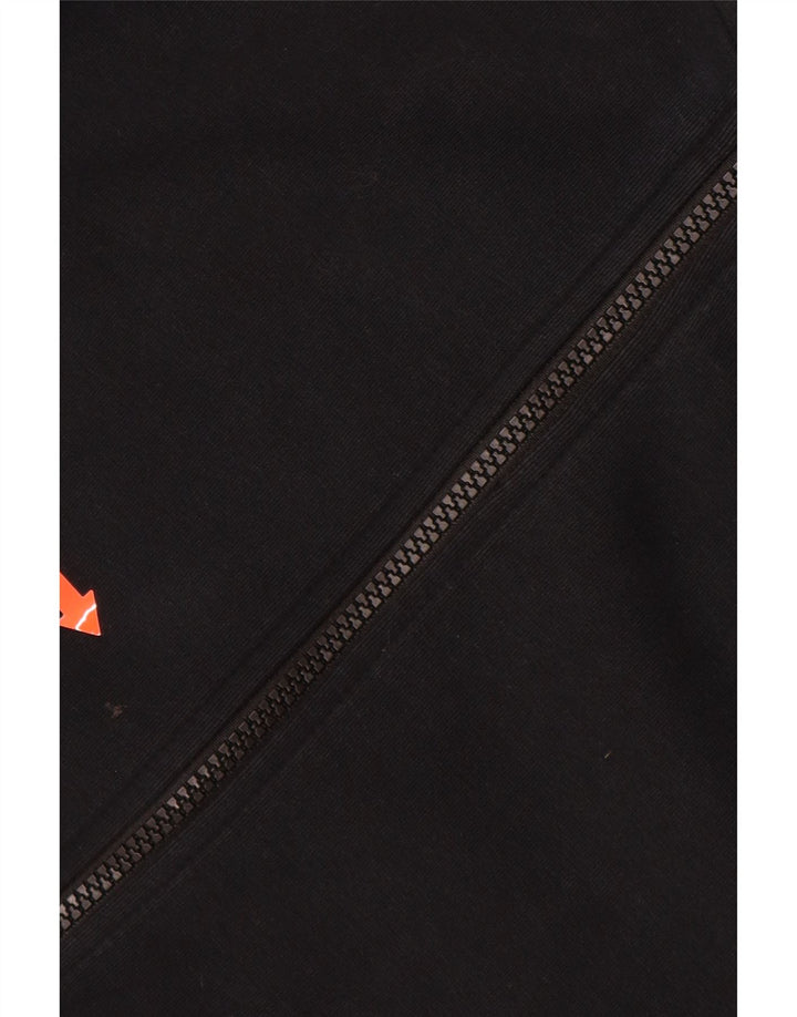 Мужской свитер с капюшоном на молнии NIKE, средний черный, хлопковый