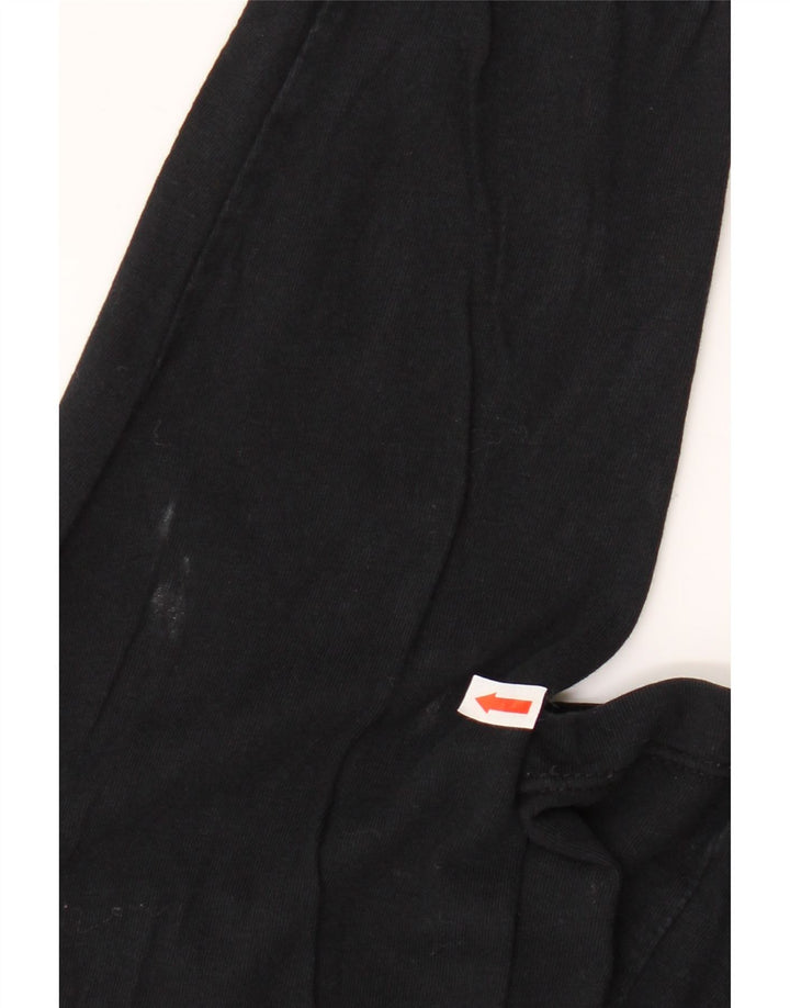 Мужской топ с рисунком VANS, длинный рукав, средний черный, хлопок