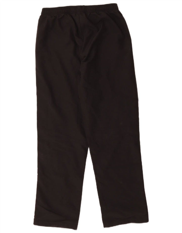 Мужские спортивные брюки Adidas среднего размера из полиэстера черного цвета