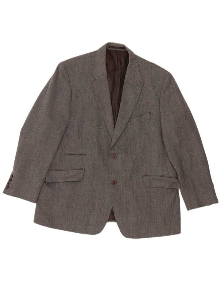 Мужской пиджак Marks & Spencer Autograph на 2 пуговицах, Великобритания, 46 XL, серая шерсть