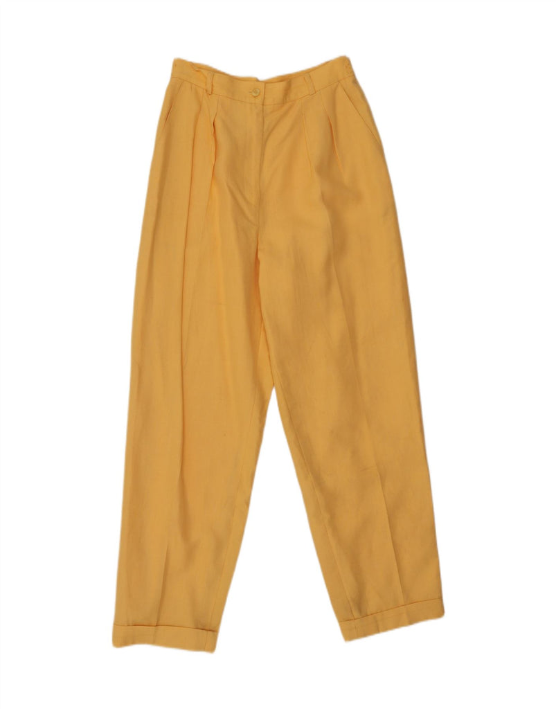 TALBOTS Womens High Waist Chino Trousers US 10 Large W27 L28 Yellow Vintage Talbots and Second-Hand Talbots from Messina Hembry 