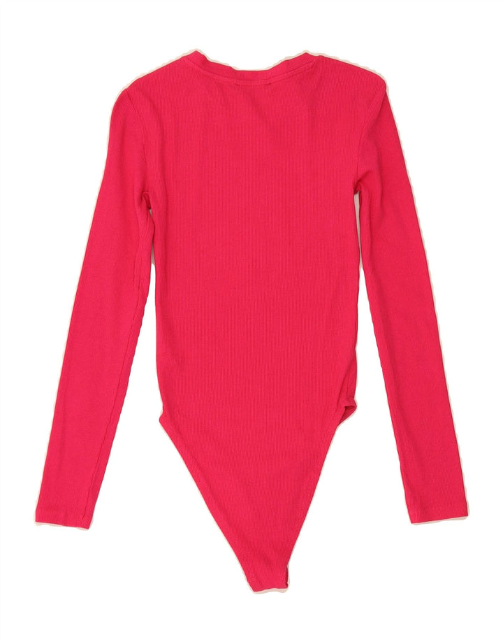 ZARA Womens Jumpsuit US 8 Small Pink Cotton Vintage Zara and Second-Hand Zara from Messina Hembry 