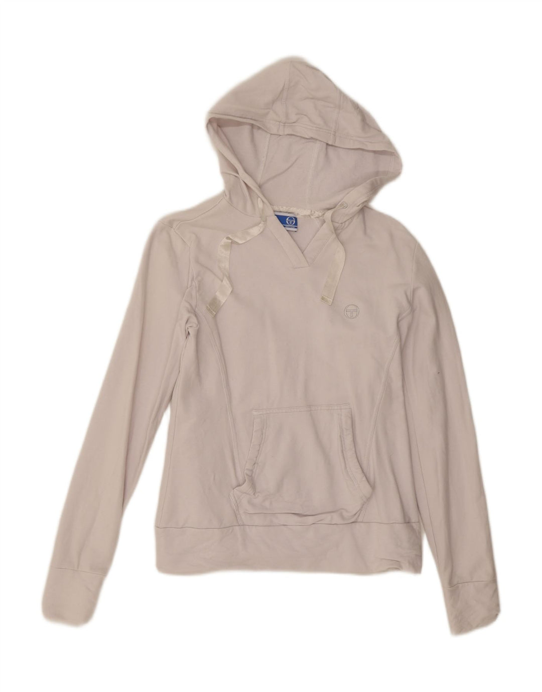 Женский джемпер с капюшоном Sergio Tacchini IT 46, большой белый хлопок
