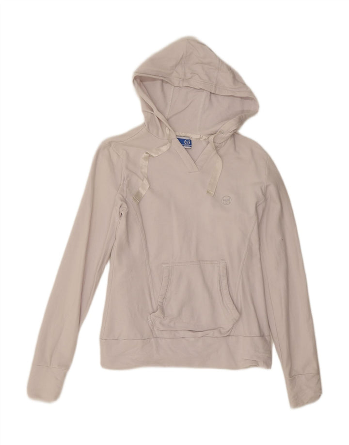 Женский джемпер с капюшоном Sergio Tacchini IT 46, большой белый хлопок