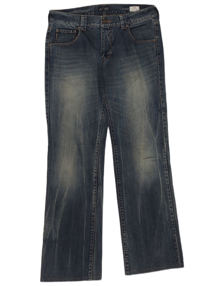 Мужские джинсы стандартного кроя ARMANI Bootcut W33 L32, синие, хлопок