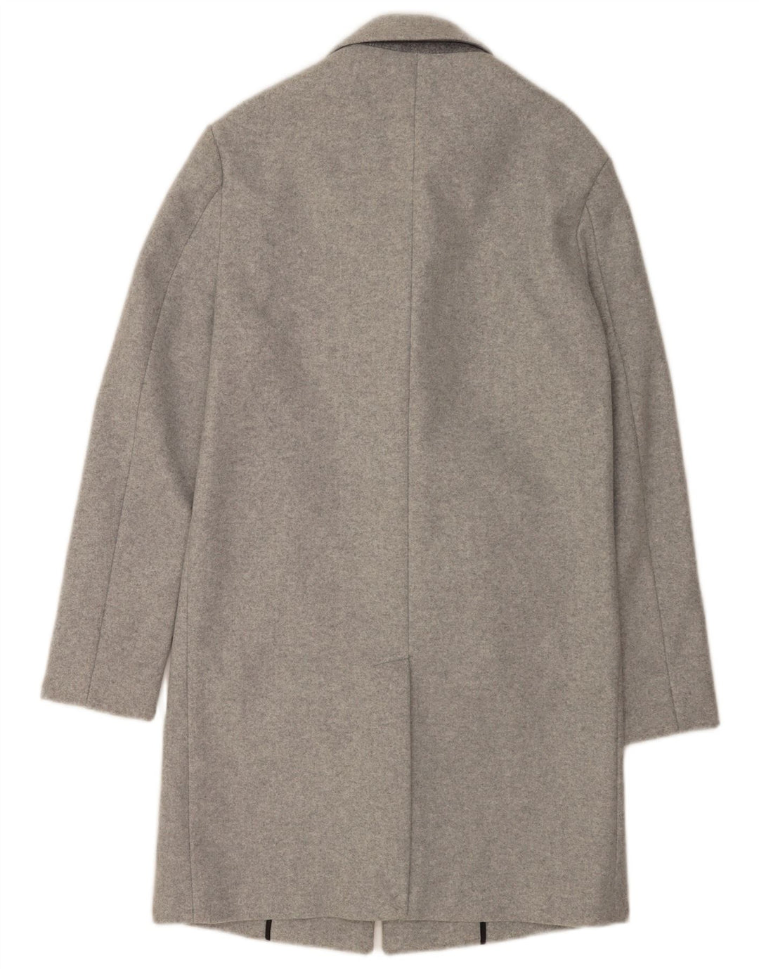 Мужское пальто Zara UK 34 XS серое в крапинку из полиэстера