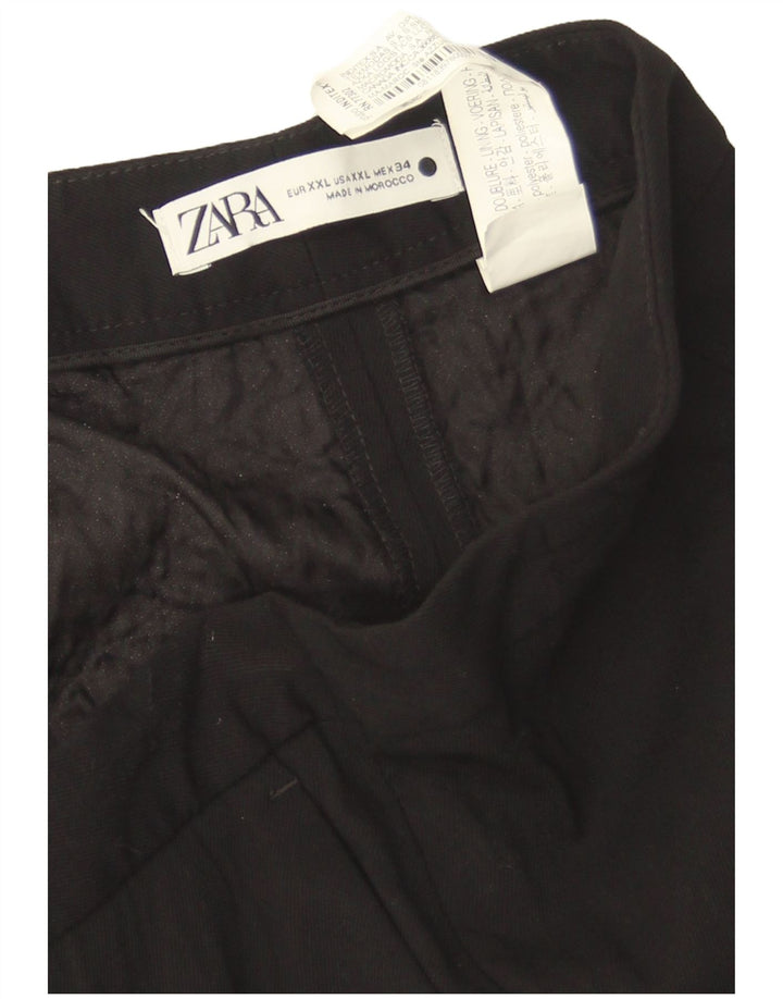 Женские повседневные брюки Zara Bootcut 2XL W42 L31, черный полиэстер
