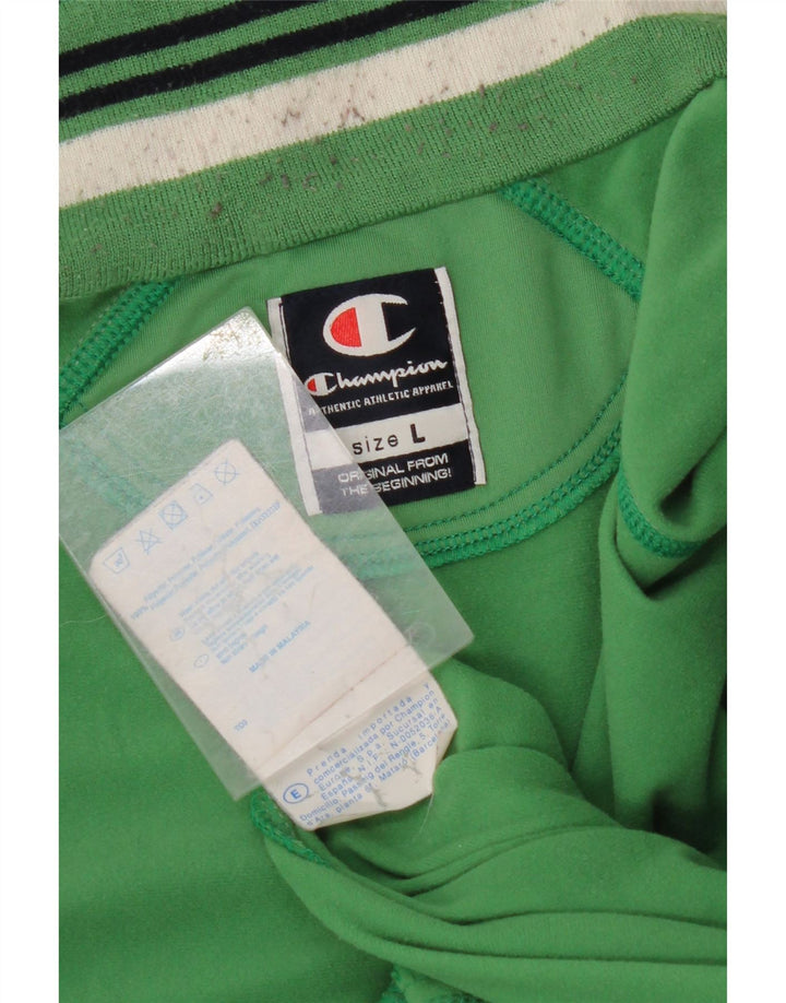 Мужской спортивный костюм CHAMPION, верхняя куртка, большой зеленый полиэстер