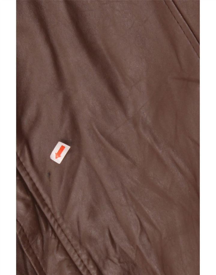 Куртка мужская кожаная VINTAGE IT 56 3XL Коричневая