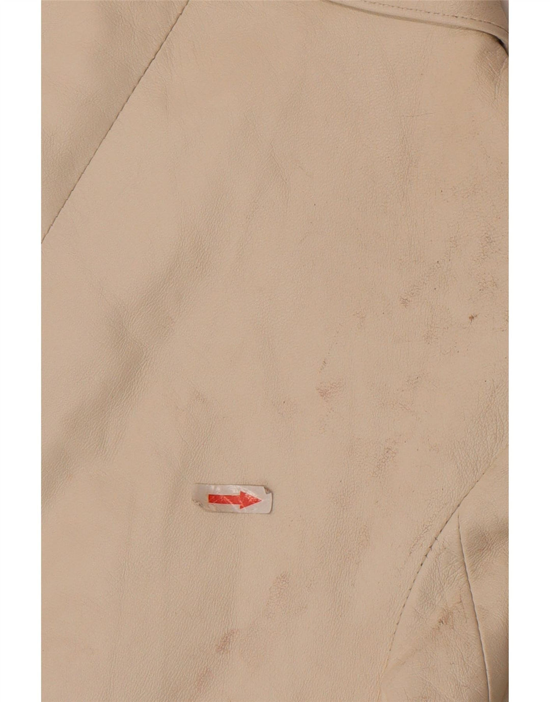 Женская укороченная кожаная куртка Cayenne IT 42 Medium White Leather