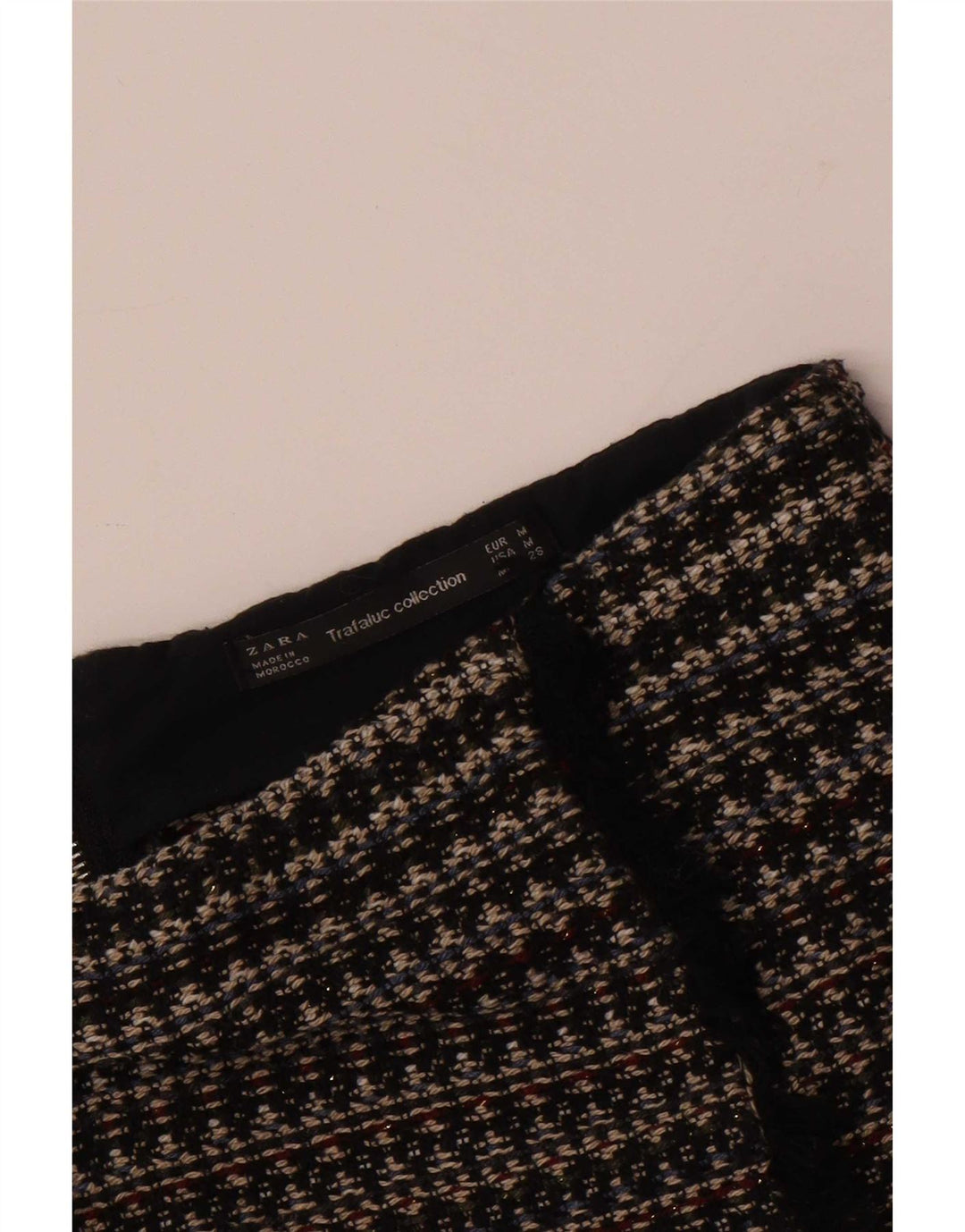 Женская мини-юбка Zara Trafaluc Medium W28, черная в полоску