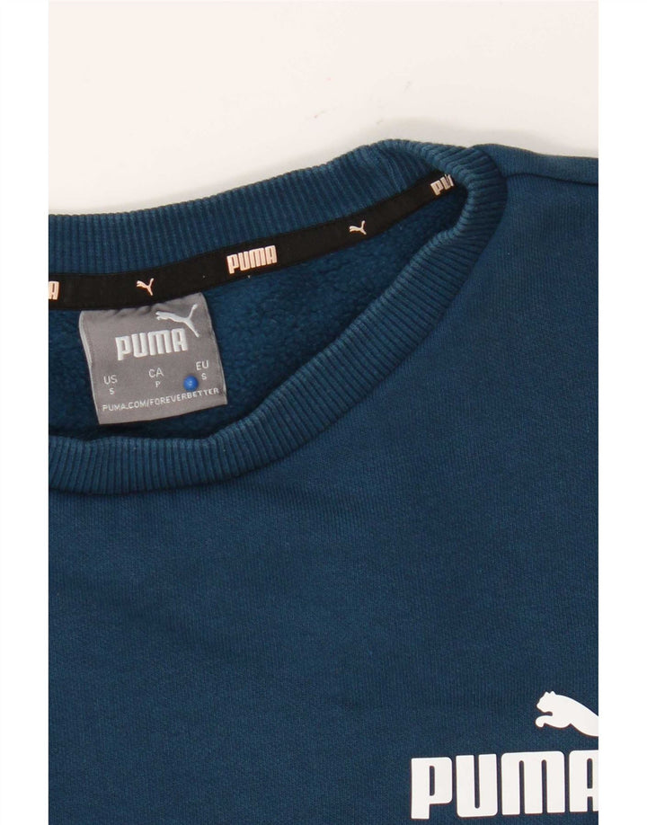 Женский джемпер оверсайз Puma UK 10, маленький синий, хлопок