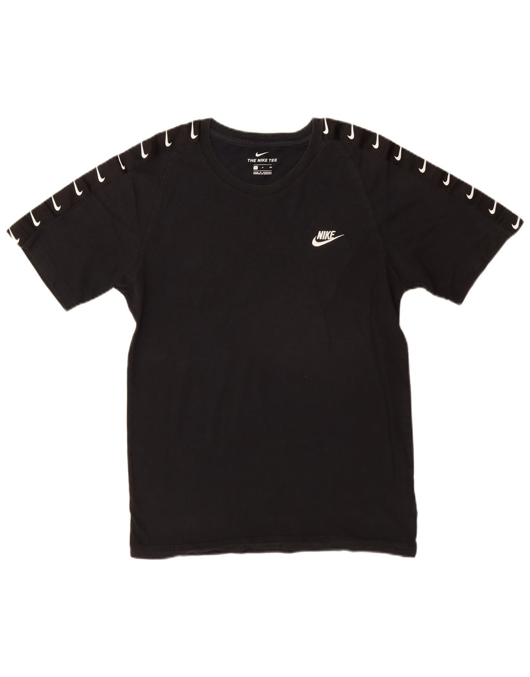 Мужская футболка с рисунком Nike, маленький черный хлопок