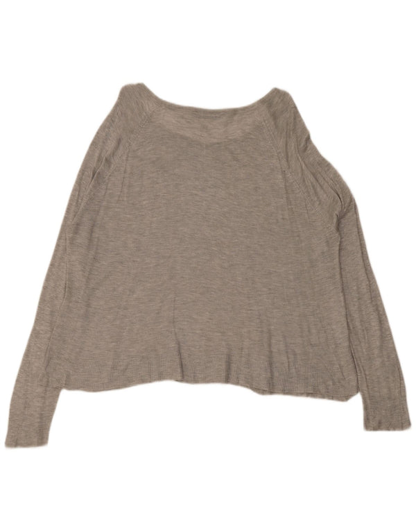 Женская блузка оверсайз Zara UK 16, большая серая