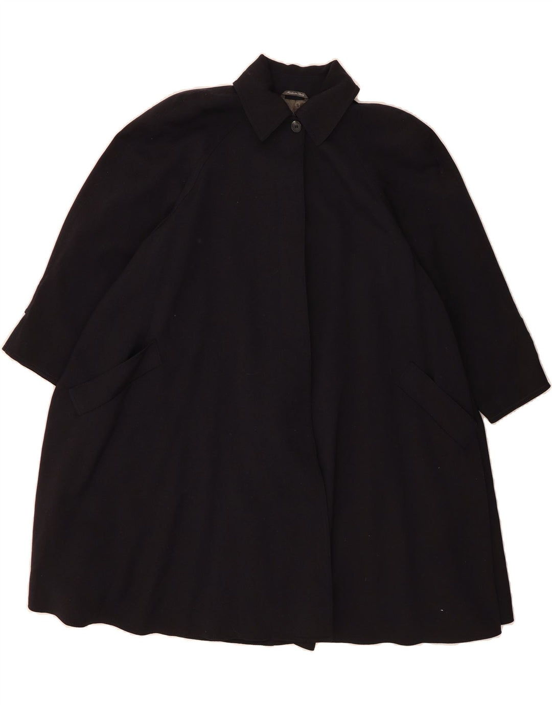 PENNY BLACK Womens Oversized Overcoat UK 12 Medium  Navy Blue Vintage Penny Black and Second-Hand Penny Black from Messina Hembry 
