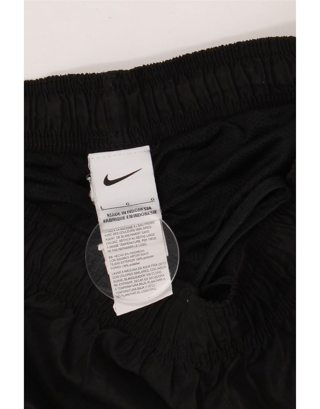 Женские спортивные шорты Nike UK 14, большие черные, полиэстер