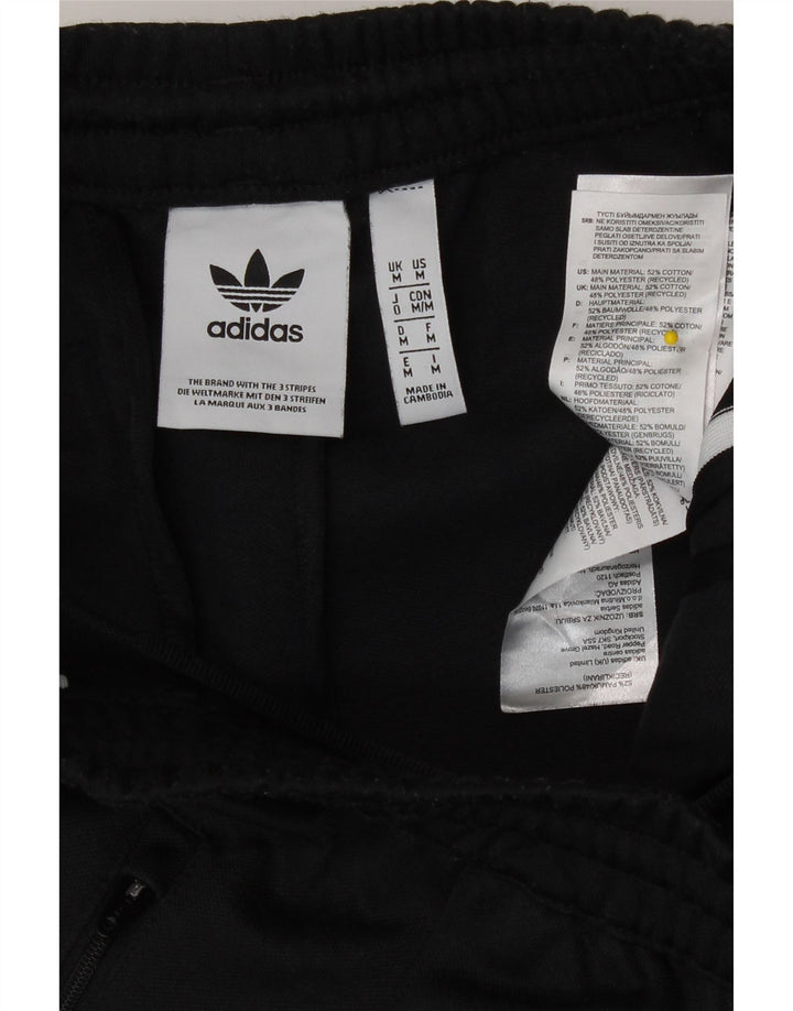 Мужские спортивные брюки Adidas среднего размера, черные, хлопковые