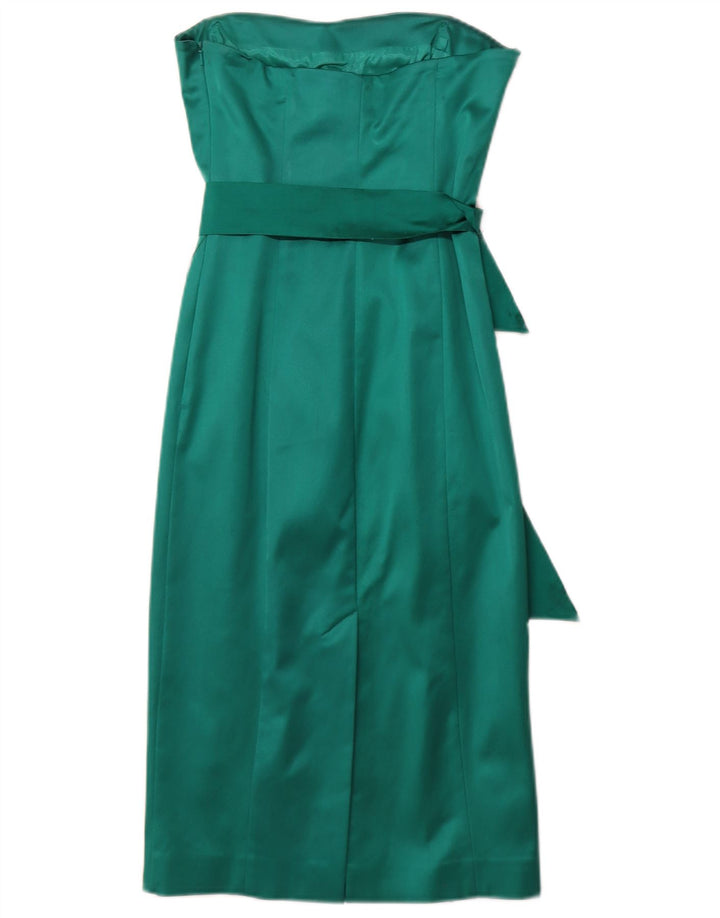 Женское платье без бретелек COAST UK 8 маленькое зеленое из ацетата