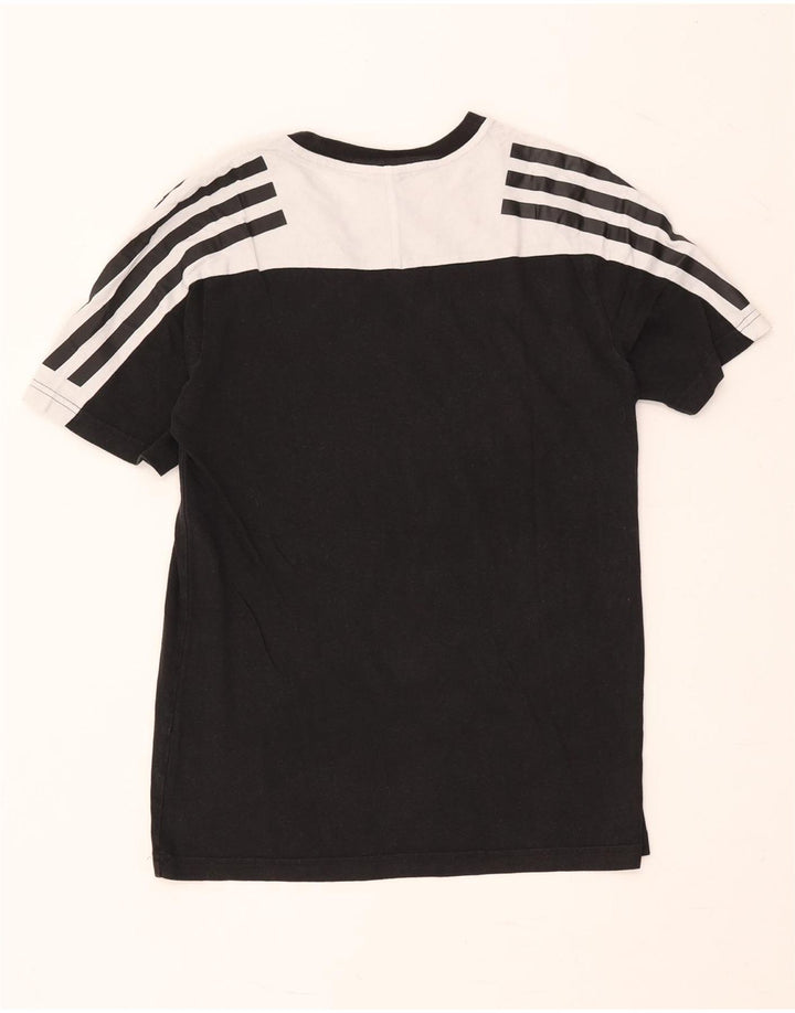 Мужская футболка Adidas Top Small Black, хлопок с цветными блоками