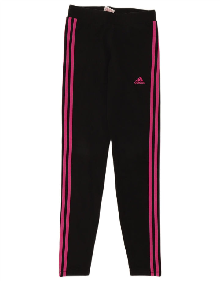 Леггинсы ADIDAS для девочек 13-14 лет, черные