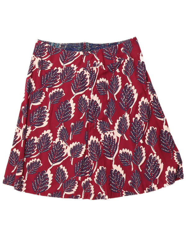 Женская юбка-трапеция WHITE STUFF UK 14, большая W34, розовая вискоза с цветочным принтом