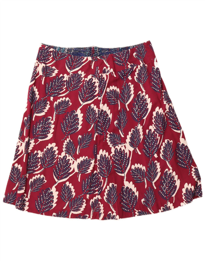 Женская юбка-трапеция WHITE STUFF UK 14, большая W34, розовая вискоза с цветочным принтом