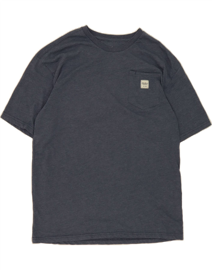 EDDIE BAUER Mens T-Shirt Top Large Navy Blue Cotton Vintage Eddie Bauer and Second-Hand Eddie Bauer from Messina Hembry 