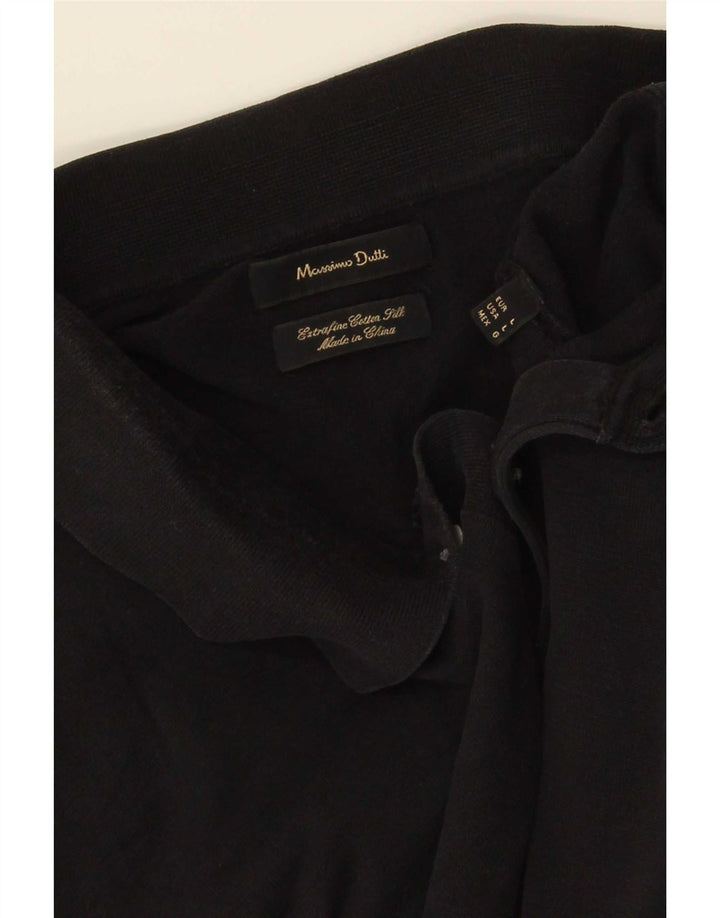 Мужская рубашка-поло Massimo Dutti, большой черный хлопок