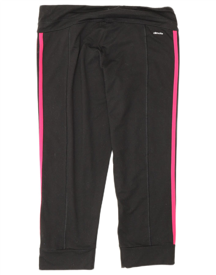 Женские леггинсы-капри Adidas Climalite UK 12/14, средний черный полиэстер