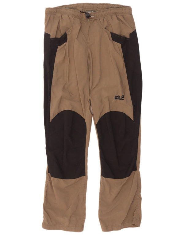 Мужские походные брюки Jack Wolfskin Medium W32 L33 Коричневые с цветными блоками
