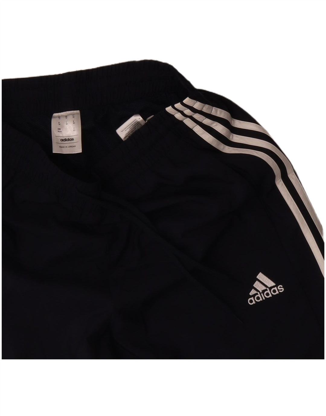 Мужские спортивные шорты Adidas среднего размера, темно-синие, полиэстер