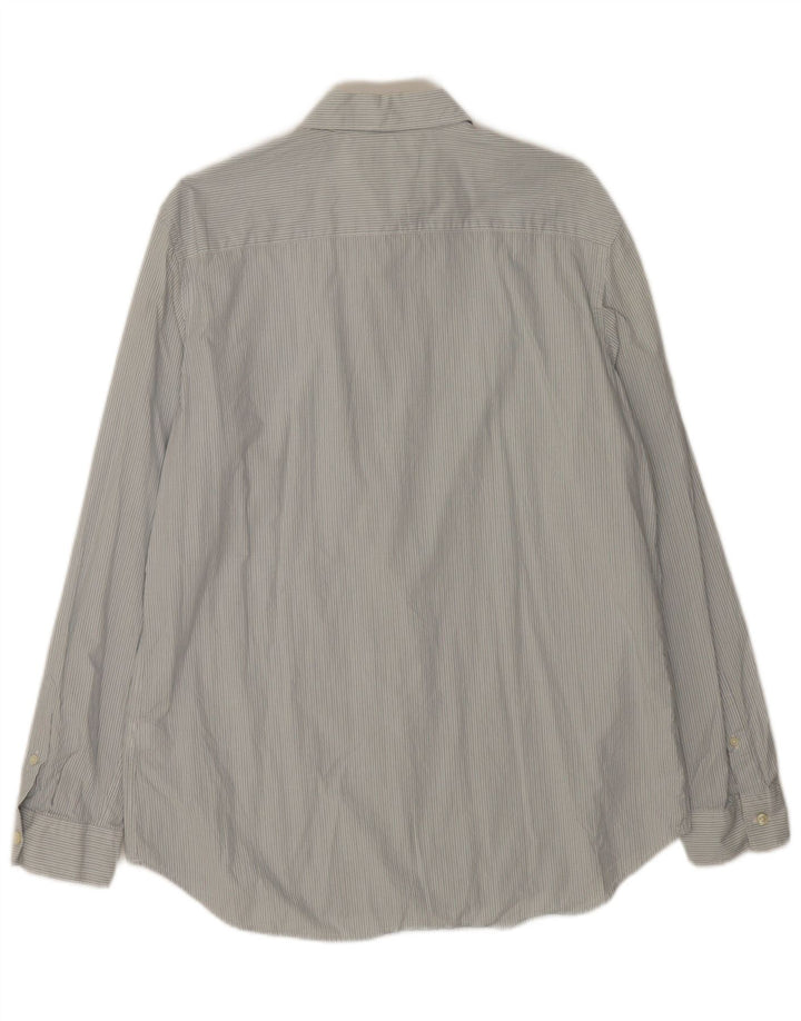 Мужская рубашка стандартного кроя Zara XL, хлопковая синяя полоска