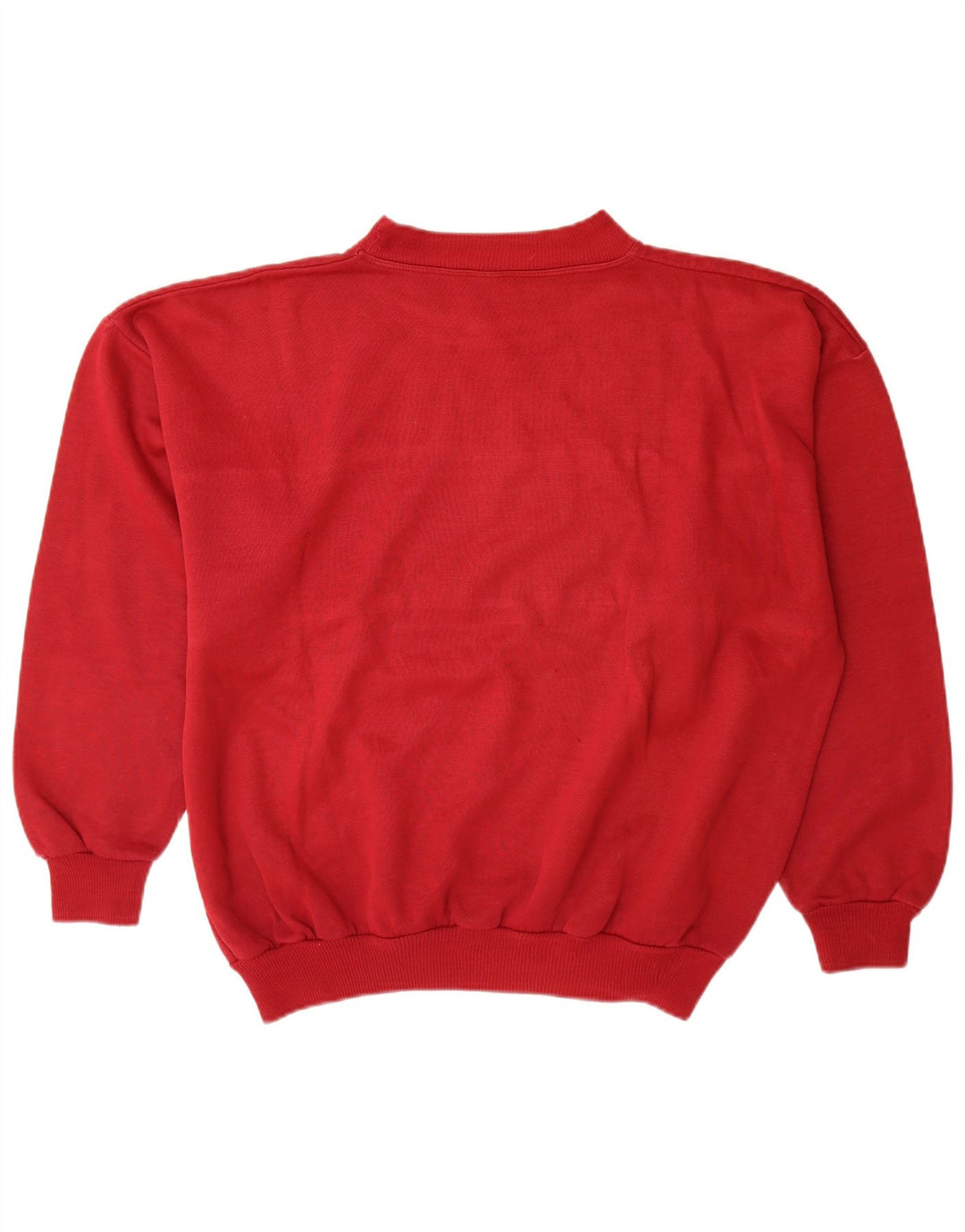 Винтажный мужской свитшот с рисунком, XL, красный, цветной блок