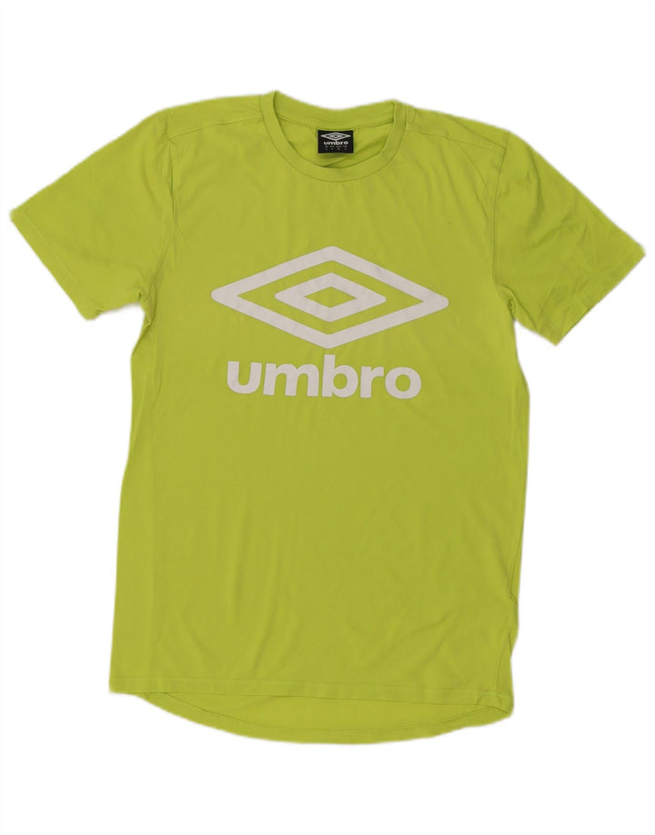 Мужская футболка с рисунком Umbro, маленький зеленый хлопок