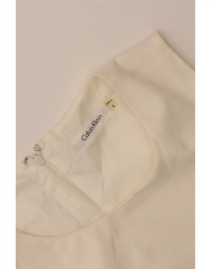 Женское платье-футляр без рукавов Calvin Klein, США 4, маленькое белое
