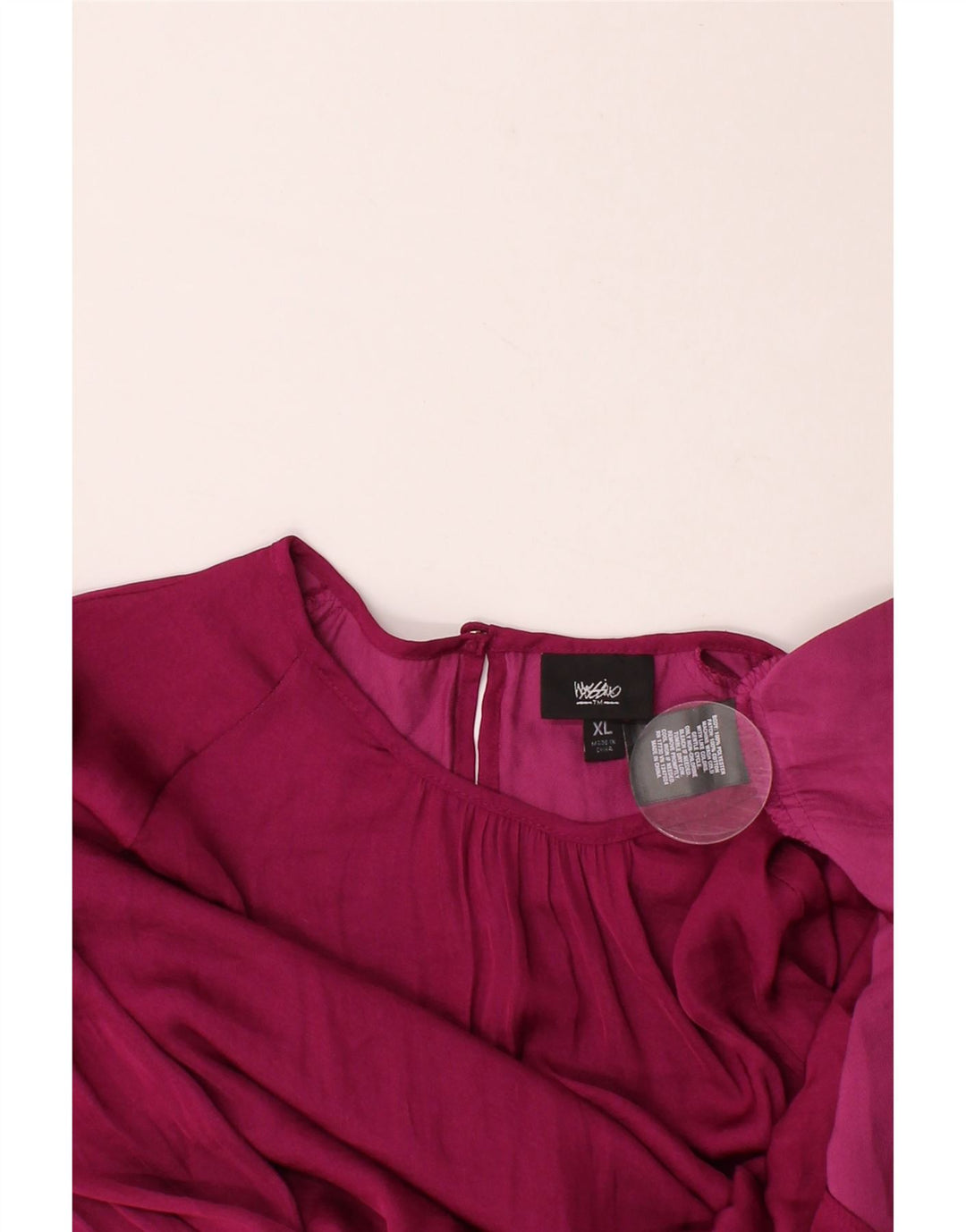 MOSSIMO Womens Long Sleeve Blouse Top EU 44 XL Purple Polyester Vintage Mossimo and Second-Hand Mossimo from Messina Hembry 