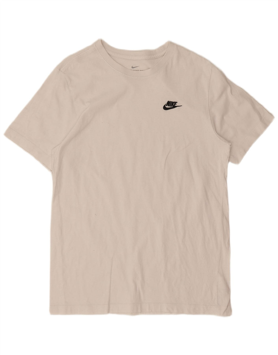 Мужская футболка Nike из хлопка белого цвета среднего размера