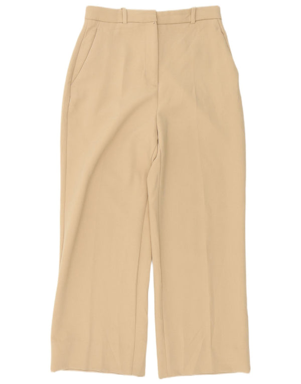 Женские брюки чинос с завышенной талией Zara, средние W30 L28, бежевые