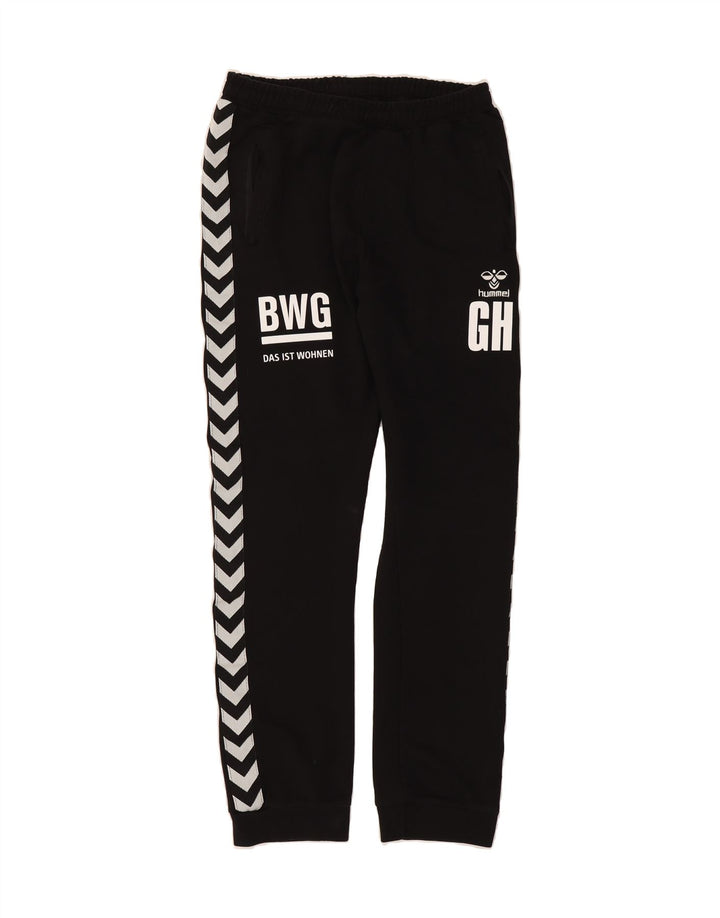 HUMMEL Mens Graphic Tracksuit Trousers Joggers Medium  Black Cotton Vintage Hummel and Second-Hand Hummel from Messina Hembry 
