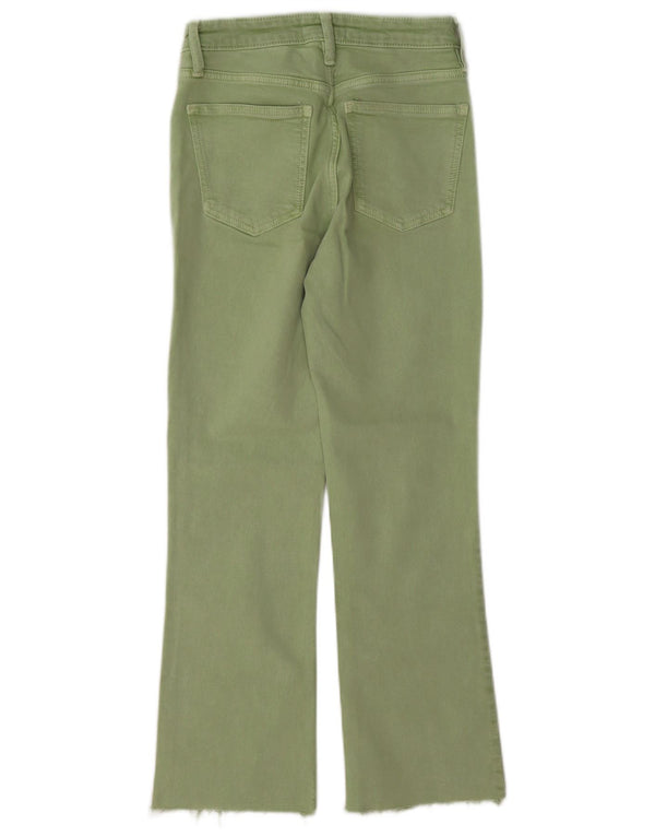 Женские прямые джинсы Zara EU 34 2XS W24 L27, зеленые